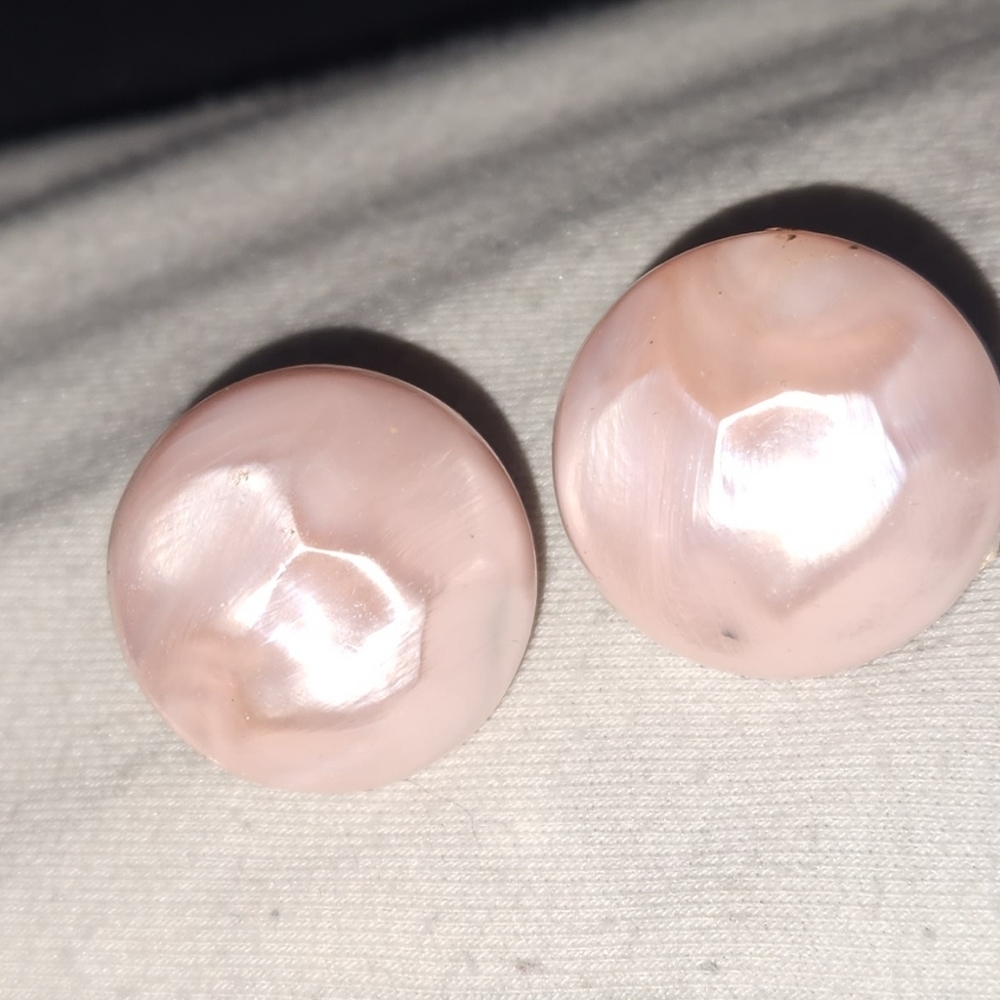 Elegant Pink Stud Earrings